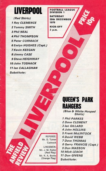Match programme